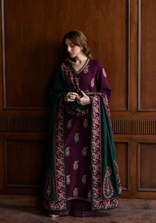 3 Piece Unstiched Embroidery Dhanak