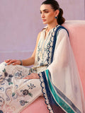 Off white Dress with Green Embroidery