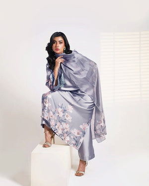 Embroidered Dhanak Shirt