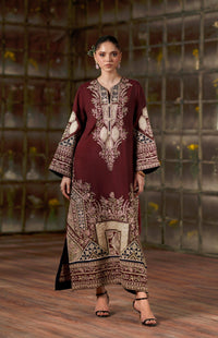 Kaftan MAROON SILK TP-3026A