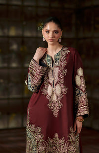 Kaftan MAROON SILK TP-3026A