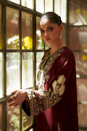 Embroidered Dhanak Shirt