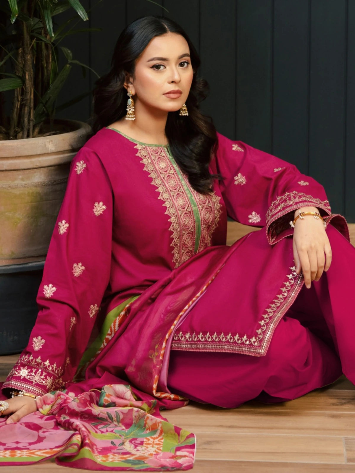 Dhanak Dress Design for Women | Embroidered Design